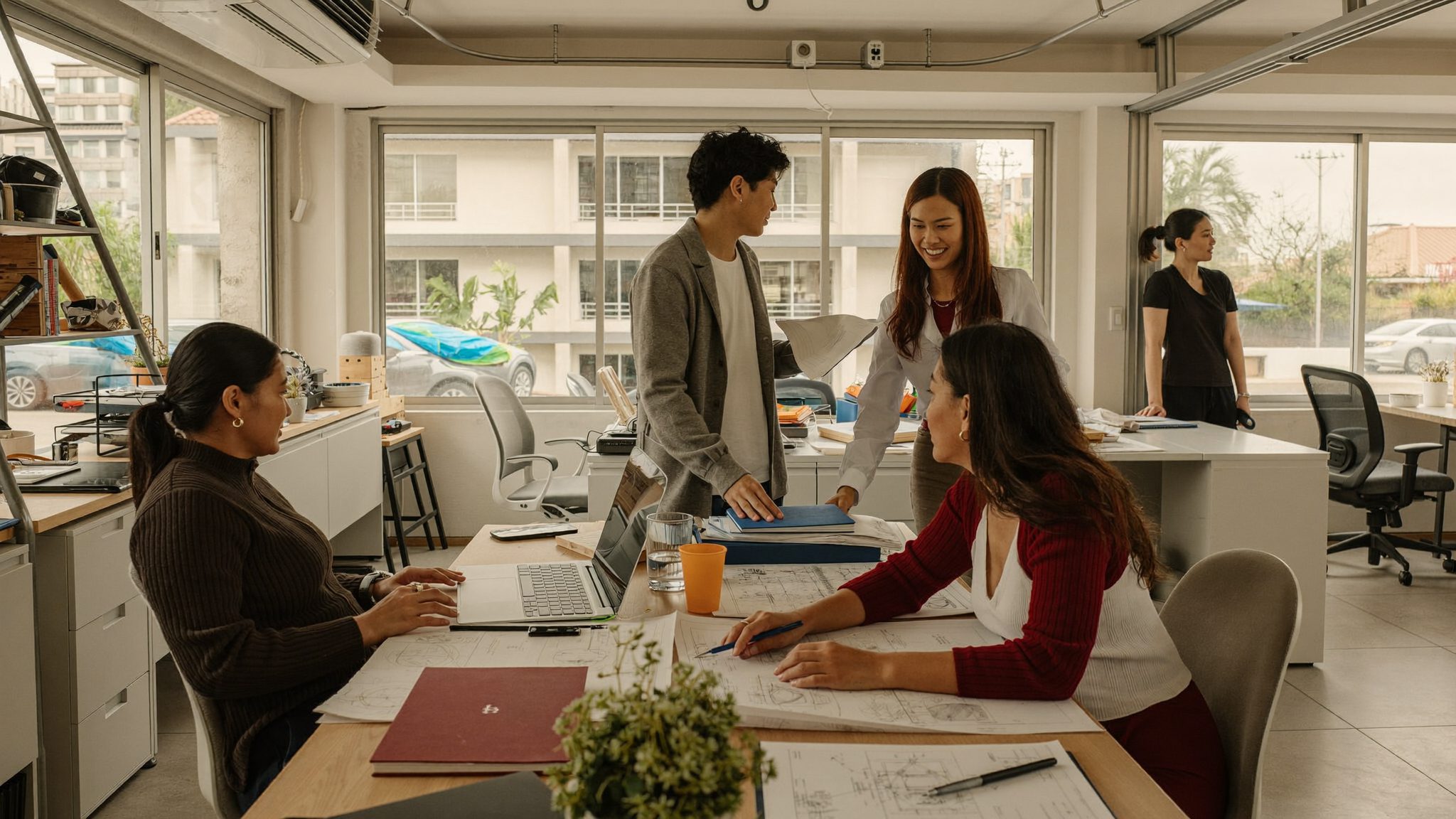 Rapat tim konsultan Iscarok di kantor Jakarta